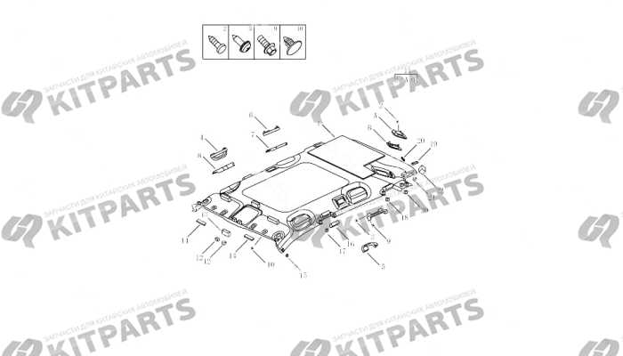 Обшивка потолка с люком [GL\GT,MIDDLE EAST\SO] Geely Atlas