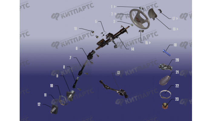 Рулевая колонка и руль Chery