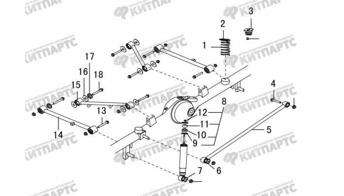 Подвеска задняя Great Wall Hover H3 New