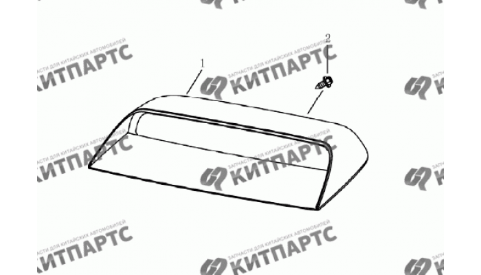 Фонарь стоп-сигнала дополнительный (седан) Geely