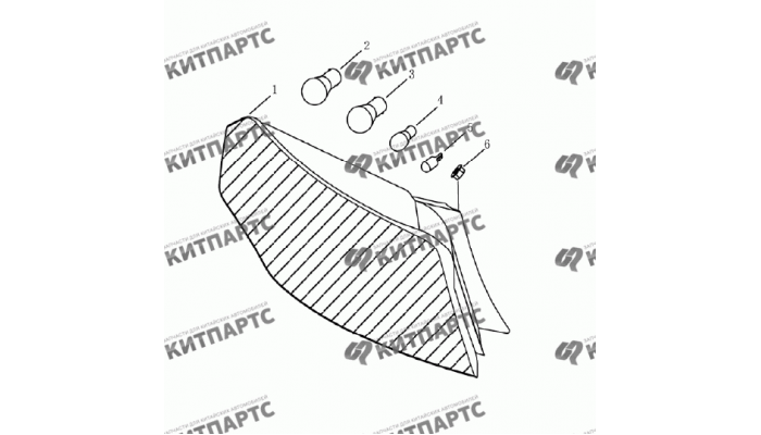 Фонари задние (хетчбэк) Geely Emgrand (EC7)