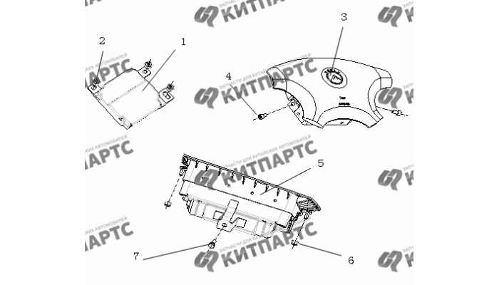 Подушки безопасности Geely MK